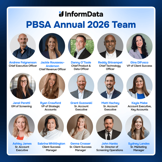 InformData PBSA 2026 Annual Team