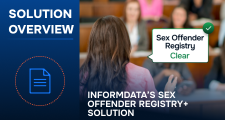 InformData’s Sex Offender Registry+ Solution