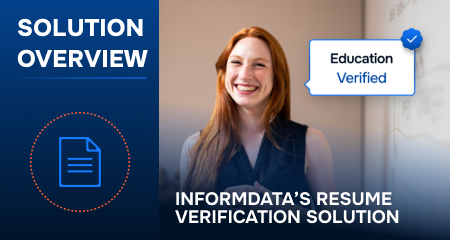 InformData’s Resume Verification Solution